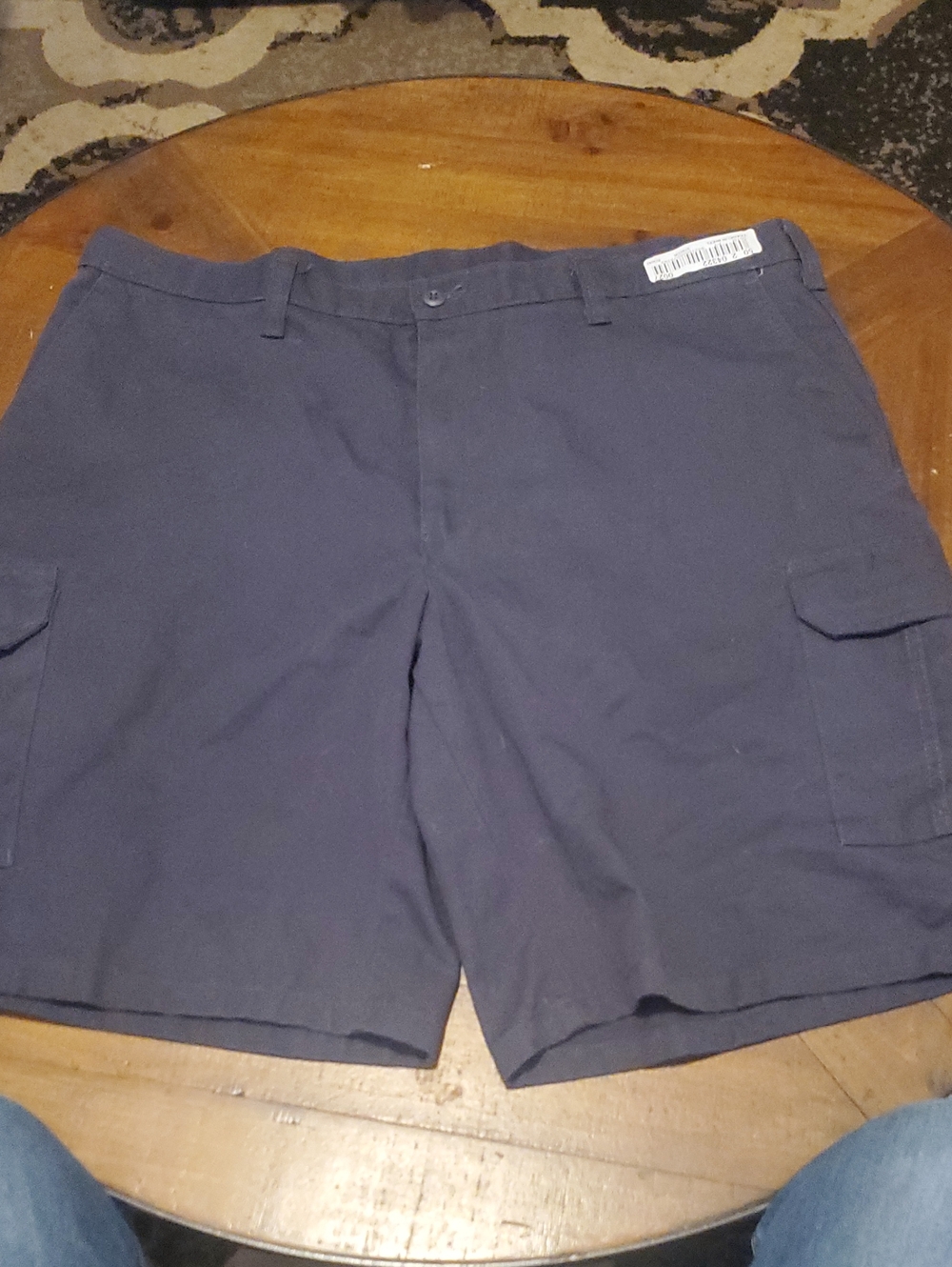 Men's Navy Cargo Shorts with Utility Pockets